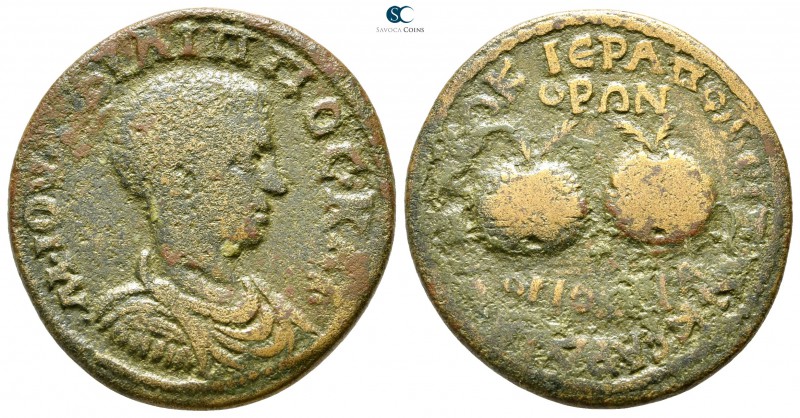 Phrygia. Hierapolis . Philip II as Caesar AD 244-247. Homonoia-issue with Sardei...