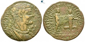 Phrygia. Hierapolis . Valerian I AD 253-260. Homonoia-issue with Ephesos. Bronze Æ