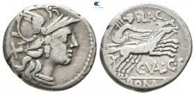 C. Valerius Flaccus 140 BC. Rome. Denarius AR