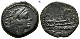 M. Fabrinius 132 BC. Rome. Quadrans Æ