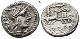 M. Porcius Laeca 125 BC. Rome. Denarius AR