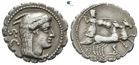 L. Procilius 80 BC. Rome. Serratus AR