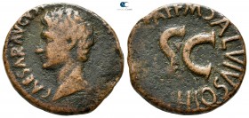 Augustus 27 BC-AD 14.  M. Salvius Otho, moneyer. Struck 7 BC. Rome. As Æ