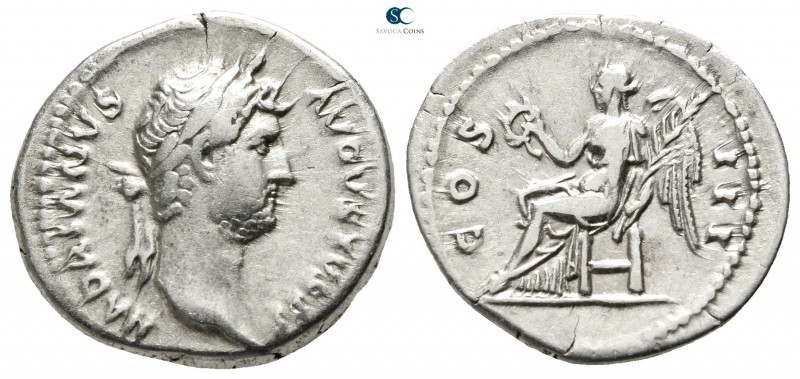 Hadrian AD 117-138. Rome
Denarius AR

19mm., 3,43g.

HADRIANVS AVGVSTVS P P...