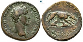 Antoninus Pius AD 138-161. Struck circa AD 140-144. Rome. Sestertius Æ