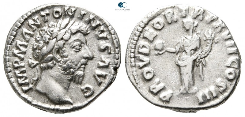 Marcus Aurelius AD 161-180. Rome
Denarius AR

18mm., 3,34g.

IMP M ANTONINV...