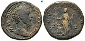 Marcus Aurelius AD 161-180. Struck circa AD 169-170. Rome. Sestertius Æ