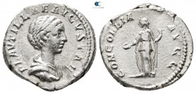 Plautilla AD 202-205. Rome. Denarius AR