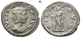 Julia Maesa AD 218-224. Rome. Denarius AR