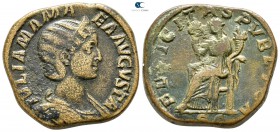 Julia Mamaea AD 225-235. Rome. Sestertius Æ