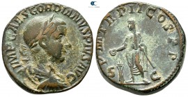 Gordian III AD 238-244. Struck AD 240. Rome. Sestertius Æ