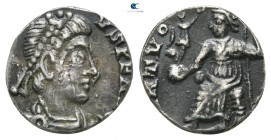 The Vandals. Uncertain mint AD 428-477. Struck in the name of Honorius. Half siliqua AR