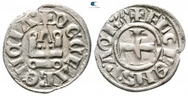 Florent AD 1289-1297. Achaia. Denar AR