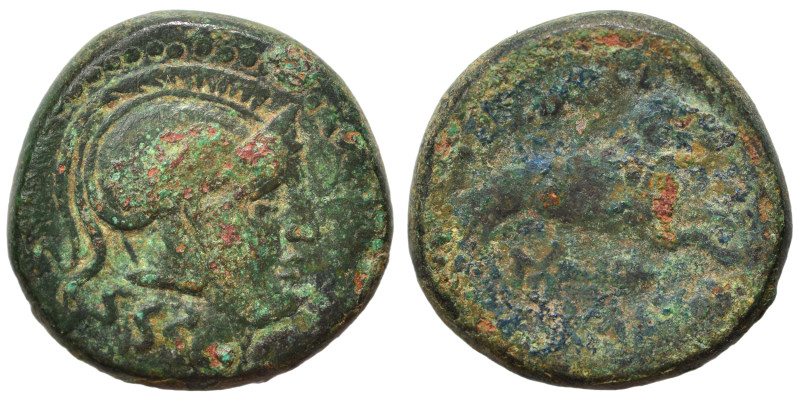 KINGS of THRACE. Lysimachos, 305-281 BC. Ae (bronze, 5.58 g, 18 mm), Lysimacheia...