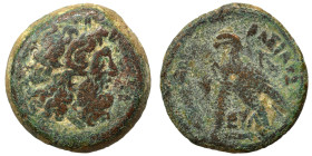 PTOLEMAIC KINGS of EGYPT. Ptolemy VI Philometor, 180-164 BC. Ae obol (bronze, 11.07 g, 23 mm), uncertain mint on Cyprus. Diademed head of Zeus Ammon t...