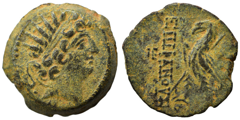 SELEUKID KINGS of SYRIA. Antiochos VIII Epiphanes (Grypos), 121/0-97/6 BC. Ae (b...