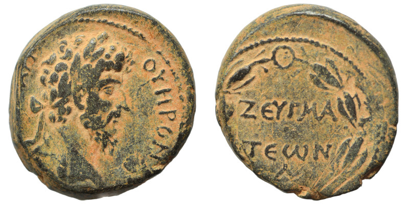 COMMAGENE. Zeugma, Lucius Verus, 161-169. Ae (bronze, 13.88 g, 24 mm). […] ΟΥΗΡΟ...