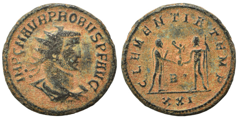 Probus. 276-282. Antoninianus (bronze, 3.74 g, 21 mm), Antioch. Radiate, draped ...