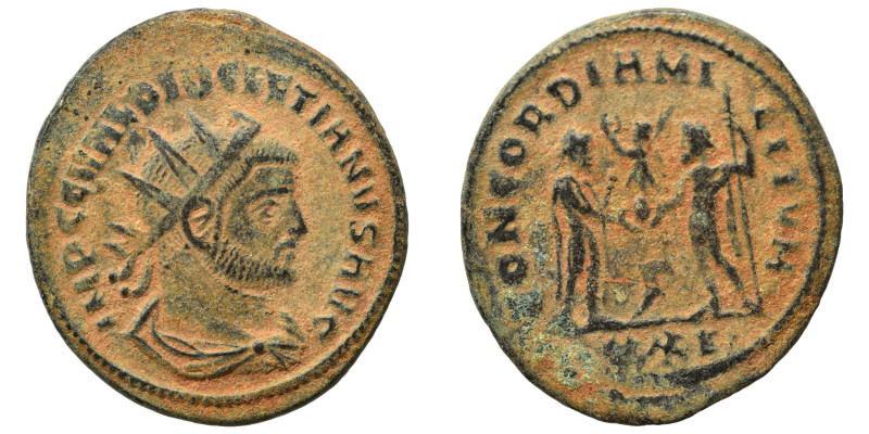 Diocletian, 284-305. Antoninianus (bronze, 3.77 g, 22 mm), Cyzicus. IMP C C VAL ...