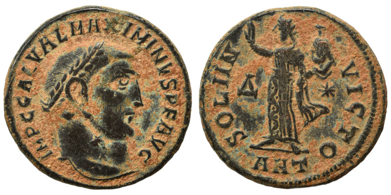 Maximinus II, 310-313. Follis (bronze, 4.54 g, 20 mm), Antioch. IMP C GAL VAL MA...