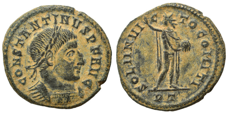 Constantine I, 307/310-337. Follis (bronze, 4.90 g, 22 mm). CONSTANTINVS P F AVG...