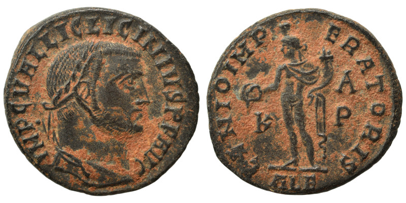 Licinius I, 308-324. Follis (bronze, 6.23 g, 24 mm), Alexandria. IMP C VAL LIC L...