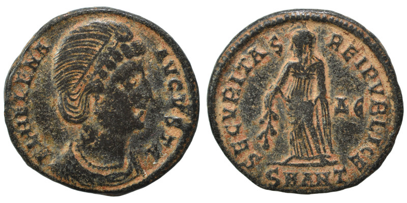 Helena, 324-328/30. Follis (bronze, 2.79 g, 19 mm), Antioch. FL HELENA AVGVSTA D...