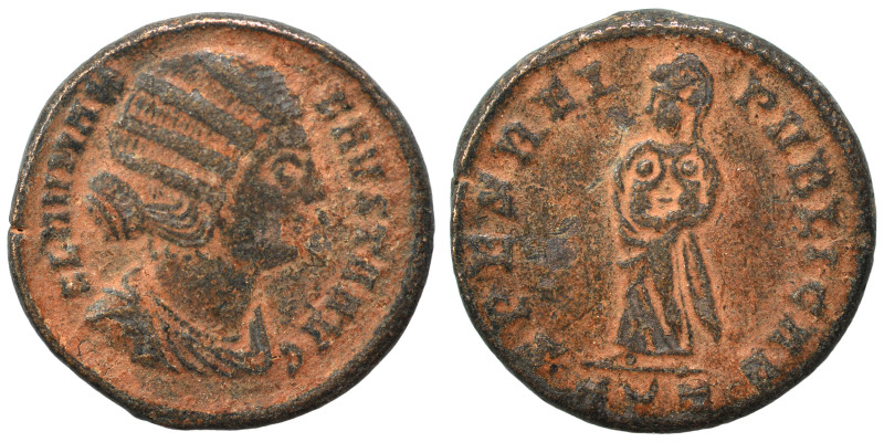 Fausta, Augusta, 324-326. Follis (bronze, 3.80 g, 19 mm), Ticinum. FLAV MAX FAVS...