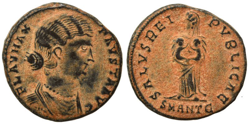 Fausta, Augusta, 324-326. Follis (bronze, 3.05 g, 19 mm), Antioch. FLAV MAX FAVS...