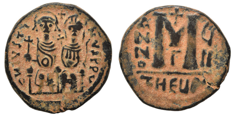 Persian occupation 608-628. Follis (12.08 g, 29 mm), Uncertain Syrian mint. Just...