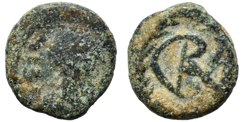 VANDALS. Gelimer. 530-534. Nummus (bronze, 0.66 g, 9 mm), Carthage. Diademed, dr...