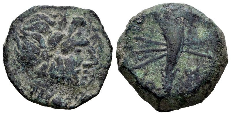 Carteia. Half unit. 80-20 BC. San Roque (Cadiz). (Abh-654). (MIB-200-06a). (Acip...