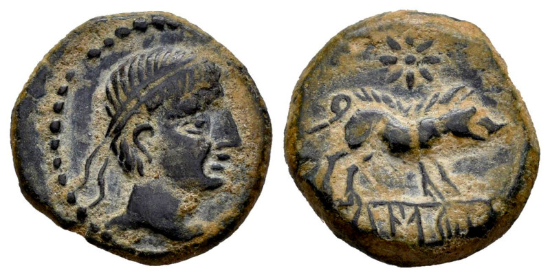 Kastilo-Castulo. Cuadrante. 180 BC. Cazlona (Jaén). (Abh-735 var.). (Acip-2108)....