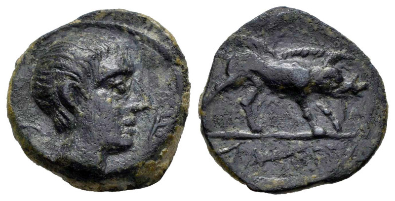 Kastilo-Castulo. Cuadrante. 180 BC. Cazlona (Jaén). (Abh-740). (Acip-2155). Anv....