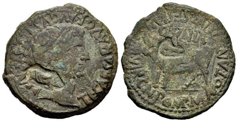 Clunia. Time of Tiberius. Unit. 37-41 AD. Coruña del Conde (Burgos). (Abh-836). ...