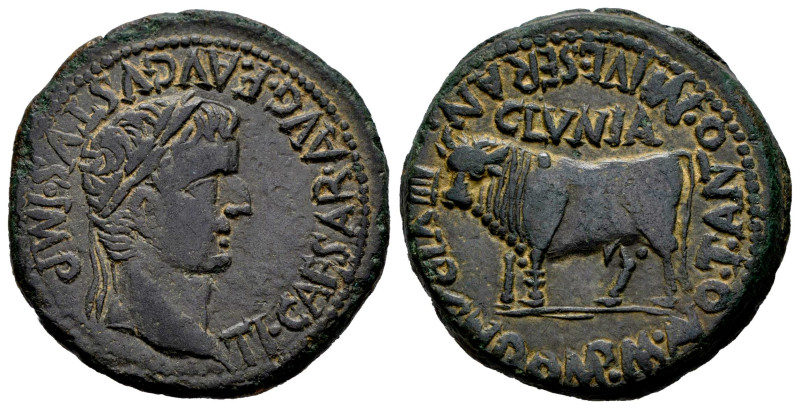 Clunia. Time of Tiberius. Unit. 37-41 AD. Coruña del Conde (Burgos). (Abh-836). ...