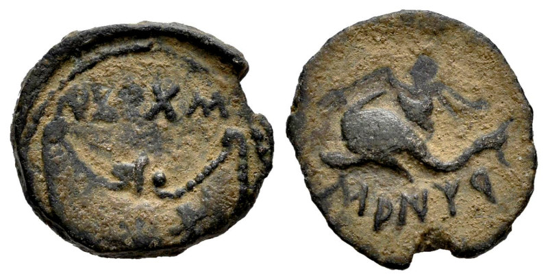 Saiti-Saetabi. Quadrans. 120-20 BC. Xátiva (Valencia). (Abh-2104). (Acip-2042). ...