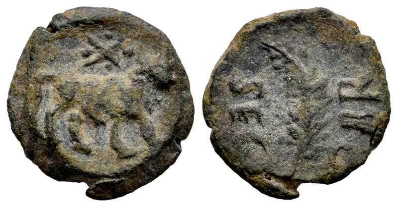 Segobriga. Cuadrante. 30-20 BC. Saelices (Cuenca). (Abh-2184). (Acip-3241). Anv....