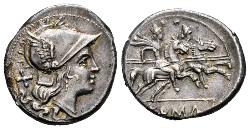 Anonymous. Denarius. 200-190 BC. South of Italy. (Ffc-7). (Craw-44/5). (Cal-1). ...