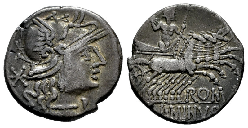 Minucius. L. Minucius Thermus. Denarius. 133 BC. Rome. (Ffc-923). (Craw-248/1). ...