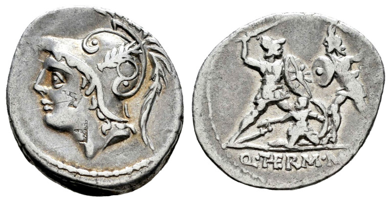 Minucius. Q. Minucius Thermus M.f. Denarius. 103 BC. Rome. (Ffc-928). (Craw-319/...