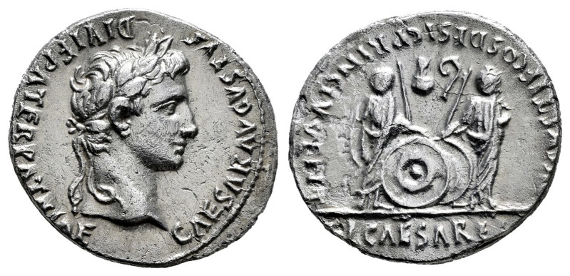 Augustus. Denarius. 7-6 a.C. Rome. (Ric-207). (Bmcre-433). (Rsc-43c). Anv.: CAES...