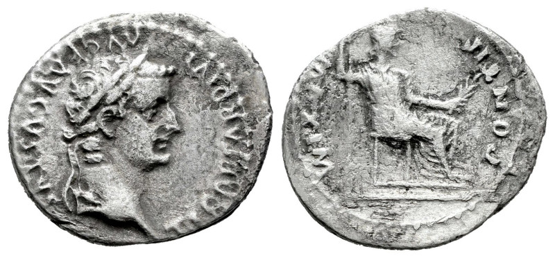 Tiberius. Denarius. 14-37 d.C. Lugdunum. (Ric-I 26). (Bmcre-34). (Rsc-16). Anv.:...