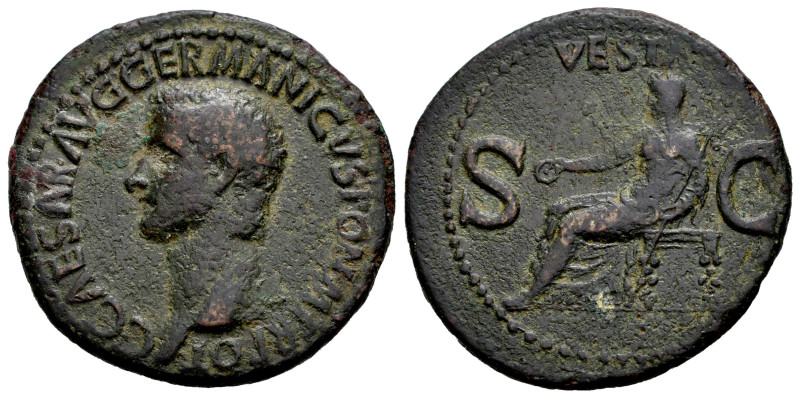 Caligula. Unit. 37-38 d.C. Rome. (Ric-I 38). (Cohen-27). (Bmcre-46.1). Anv.: C C...