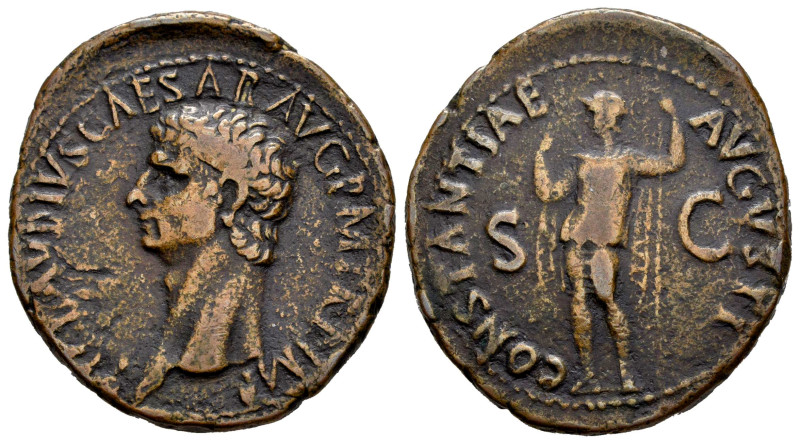 Claudius. Unit. 41-50 d.C. Rome. (Ric-95). (Bmcre-140). Anv.: TI CLAVDIVS CAESAR...