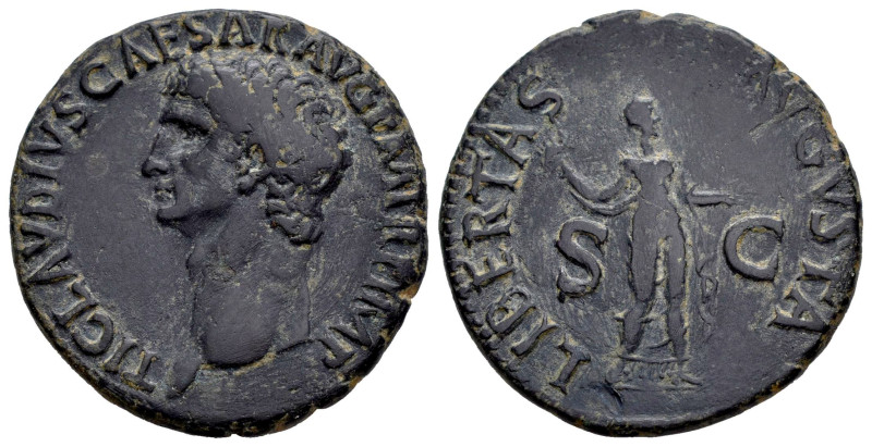 Claudius. Unit. 50-54 d.C. Rome. (Ric-I 113). (Bmcre-204). Anv.: TI CLAVDIVS CAE...