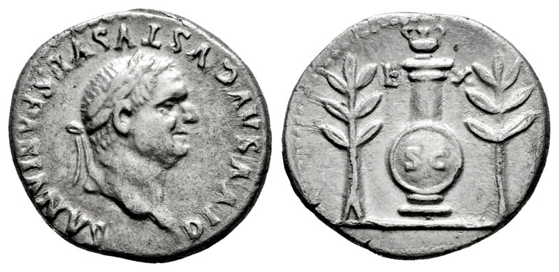Vespasian. Denarius. 80-81 d.C. Rome. (Ric-359 (Tito)). (Seaby-149). Anv.: DIVVS...