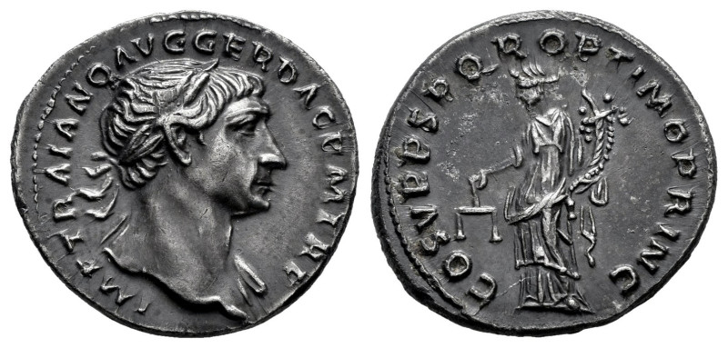 Trajan. Denarius. 103-111 d.C. Rome. (Ric-II 118). (Woytek-278bD). (Bmcre-281/7)...