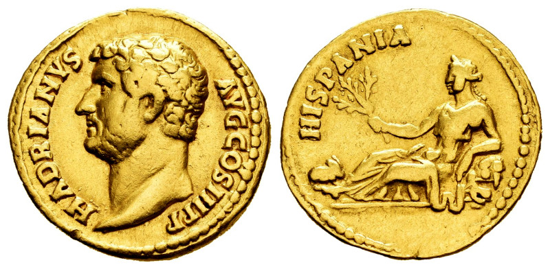 Hadrian. Aureus. 130-133 d.C. Rome. (Ric-II 3.1530). (Bmcre-844). (C-1273). Anv....