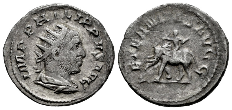 Philip I. Antoninianus. 247-248 d.C. Rome. (Ric-58). (Rsc-17). Anv.: IMP PHILIPP...